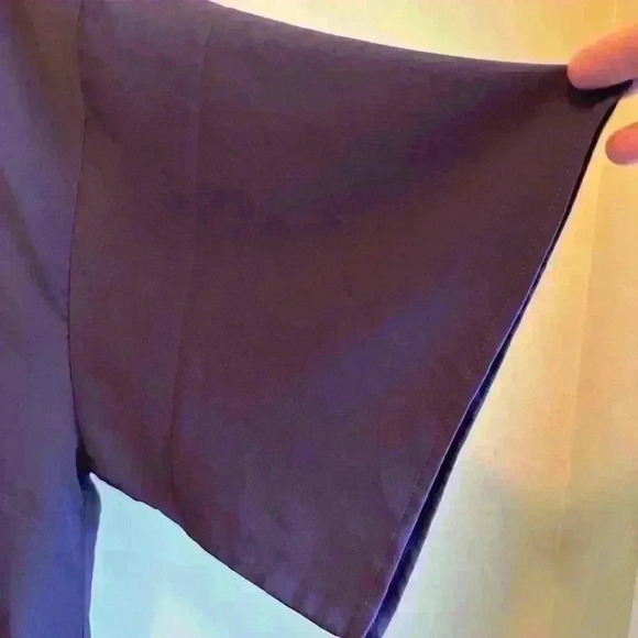 VIIShow Women’s Lightweight Purple Blouse With Tie Knot In Front - Size 2XL - Picture 3 of 10